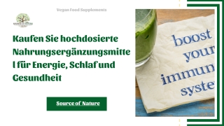 Kaufen Sie hochdosierte Nahrungsergänzungsmittel für Energie, Schlaf &Gesundheit