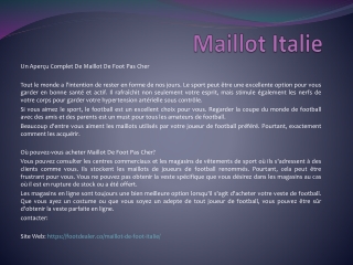 Maillot Italie