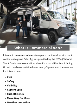 What Is Commercial Van