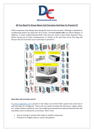 All You Need To Know About Coil Corrosion And How To Prevent It