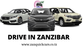 Drive in Zanzibar - Zan Quick Cars