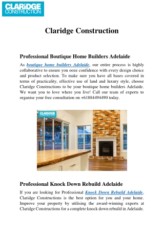 Professional Boutique Home Builders Adelaide