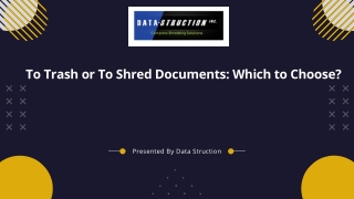 To Trash or To Shred Documents Which to Choose