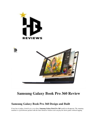 Samsung Galaxy Book Pro 360 Review