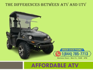 The Differences between ATV and UTV