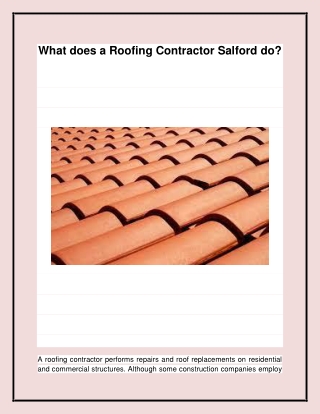 Find the best Roof Repairs in Manchester