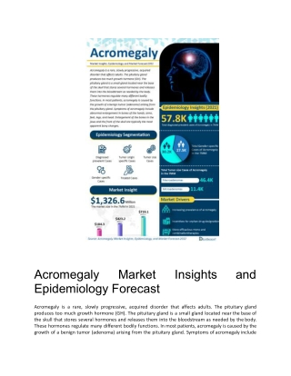 Acromegaly Market Insights and Epidemiology Forecast