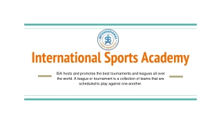 International Youth baseball