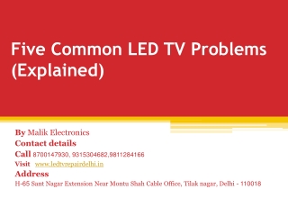Best LED TV Repair Services In Delhi NCR
