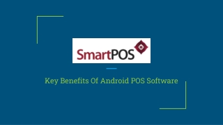 Key Benefits Of Android POS Software