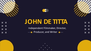 John De Titta - A Results-oriented Professional