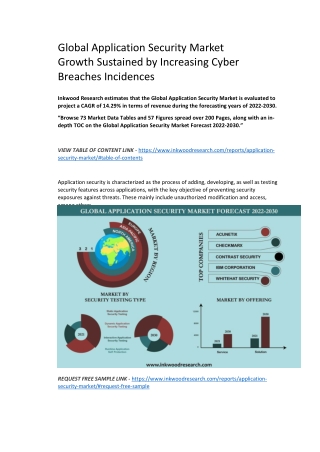 Global Application Security Market