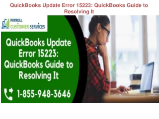 QuickBooks Update Error 15223: QuickBooks Guide to Resolving It