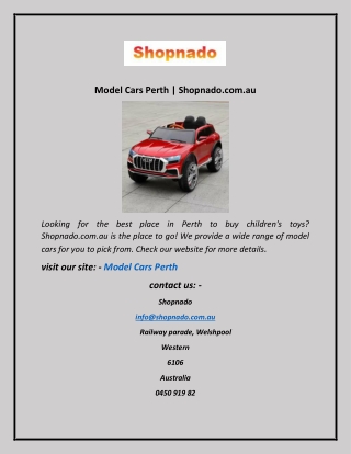 Model Cars Perth