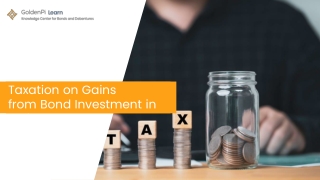 Taxation on Gains from Bond Investment in India