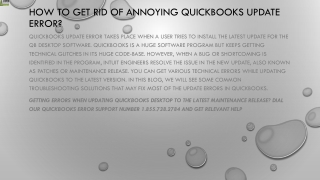 Quick and easy way to resolve QuickBooks Update Error