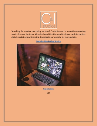 Creative Marketing Service  C-istudios.com