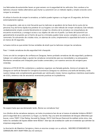 Mejores trucos y consejos de Cerrajeros Económicos Zaragoza para particulares