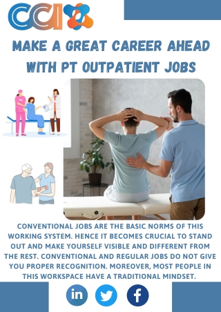 PT outpatient jobs