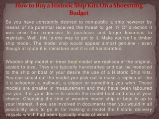 Wooden ship model