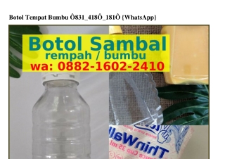 Botol Tempat Bumbu Botol Tempat Bumbu O83I·4I8O·I8IO(WA)