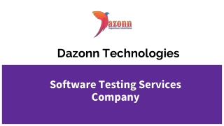 Software Testing Services Company