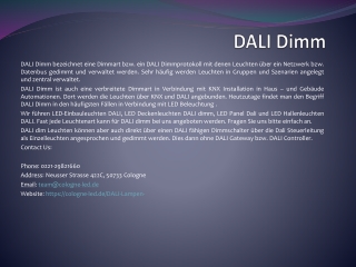 DALI Dimm