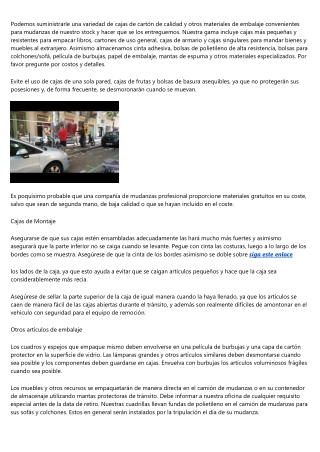 Recomendaciones de una empresa de mudanzas de Barcelona para efectuar una mudanz