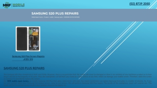 Samsung S20 Plus Lcd Screen Replacement | Mobilerepairfactory.com.au