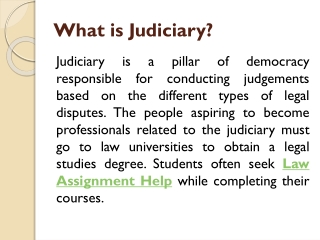 What is Judiciary