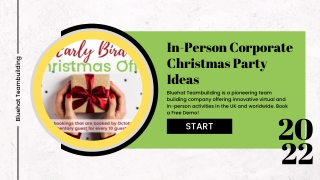 In-Person Corporate Christmas Party Ideas