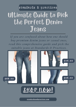 Choose Perfect Premium Denim Jeans As Per Body Type!