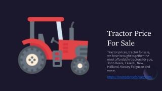 Tractor Price For Sale
