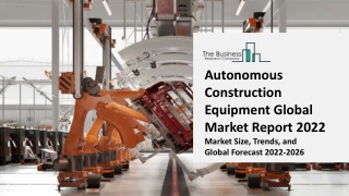 Automated Construction Equipment Market By Product Type, Application, End-User, Opportunity Analysis and Industry Foreca