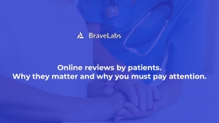 Online Doctor Reputation Management | BraveLabs