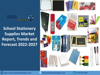 School Stationery Supplies Market Trends 2022: Size, Share, Price Trends, Growth