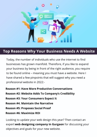 Top Reasons Why Your Business Needs A Website