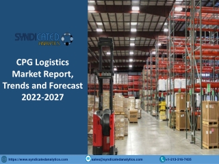 CPG Logistics Market Size 2022: Share, Price Trends And Industry Analysis