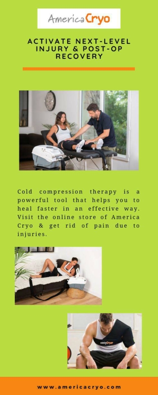 Cold Compression Therapy - AmericaCryo