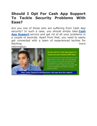 Should I Opt For Cash App Support To Tackle Security Problems With Ease