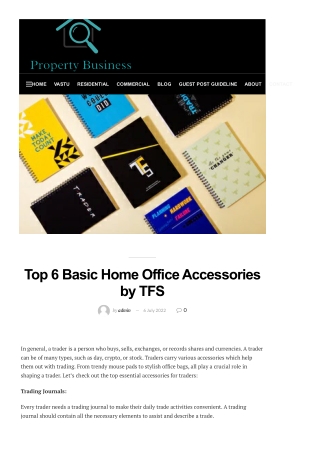 Top 6 Basic Home Office Accessories by TFS