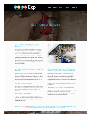 Gas Plumber Berwick