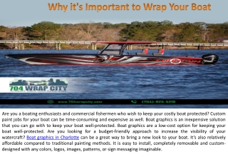 Why it's Important to Wrap Your Boat?