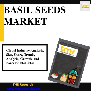 Basil Seeds - Benefits and Application