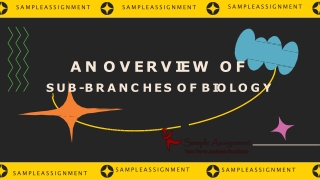 An Overview Of Sub-Branches Of Biology
