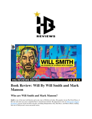 Will By Will Smith and Mark Manson