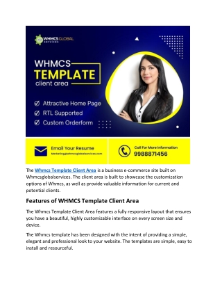 Whmcs Template Client Area