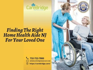 Finding The Right Home Health Aide NJ For Your Loved One