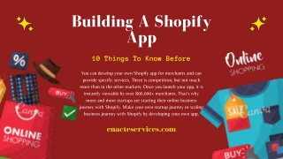 Building A Shopify App