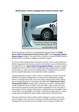 Global Electric Vehicle Charging Station Market Outlook, 2027